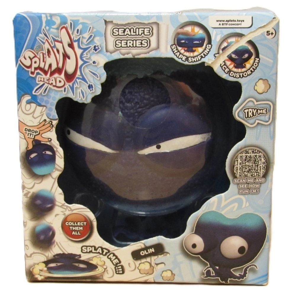 Splats Head Olin Sealife Series Purple Octopus or Squid NIB